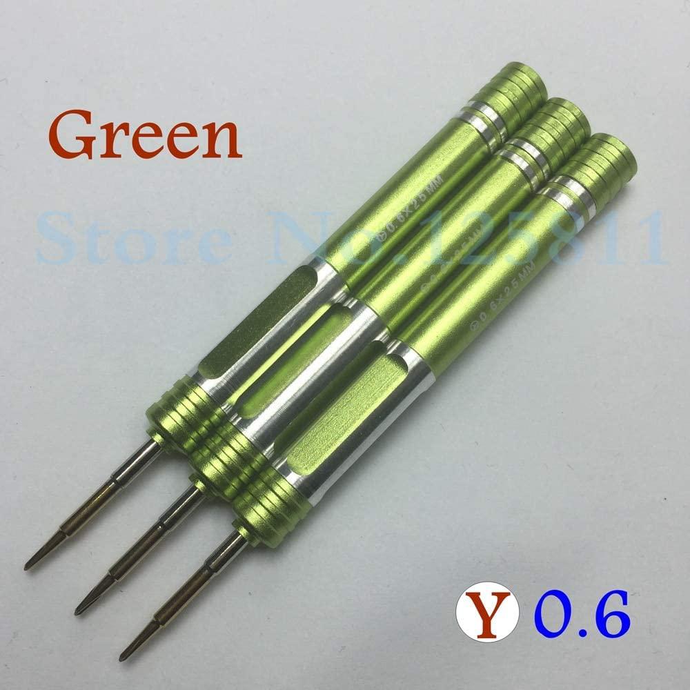 Screwdriver 300pcs/lot ustomize logo Hand Tool Y 0.6 Tri wing Screwdriver Screw Driver Special For  7 &amp; Plus Watch Repair - (Color: Green)