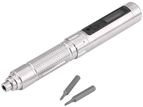 Screwdriver ES120 Electric Screwdriver Bits Set Electric Motion Control Rechargeable Screwdriver Kit with 2 Bits Hand Tools - (Color: 304  Steel)