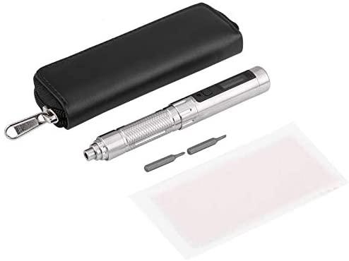 Screwdriver ES120 Electric Screwdriver Bits Set Electric Motion Control Rechargeable Screwdriver Kit with 2 Bits Hand Tools - (Color: 304  Steel)