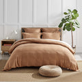 Levtex Home - Linen - Full/Queen Duvet Cover - Washed Linen in Sandstone - Duvet Cover Size (90 x 94in.)