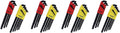 Bondhus 20599 0.050-3/8" &amp; 1.5-10mm Stubby Ball End Hex Key DoublePK (Four Pack)