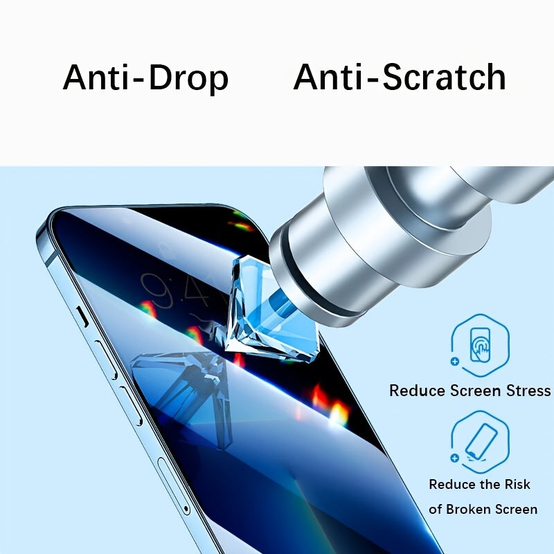 3pcs Full Cover Privacy Screen Protectors For  14 13 12 11 Pro Xs Max Privacy Film Protective Glass For  XR X 6 7 8 Plus