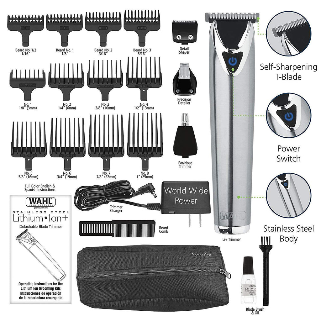Wahl Clipper  Steel Lithium Ion Plus Beard Trimmers for Men