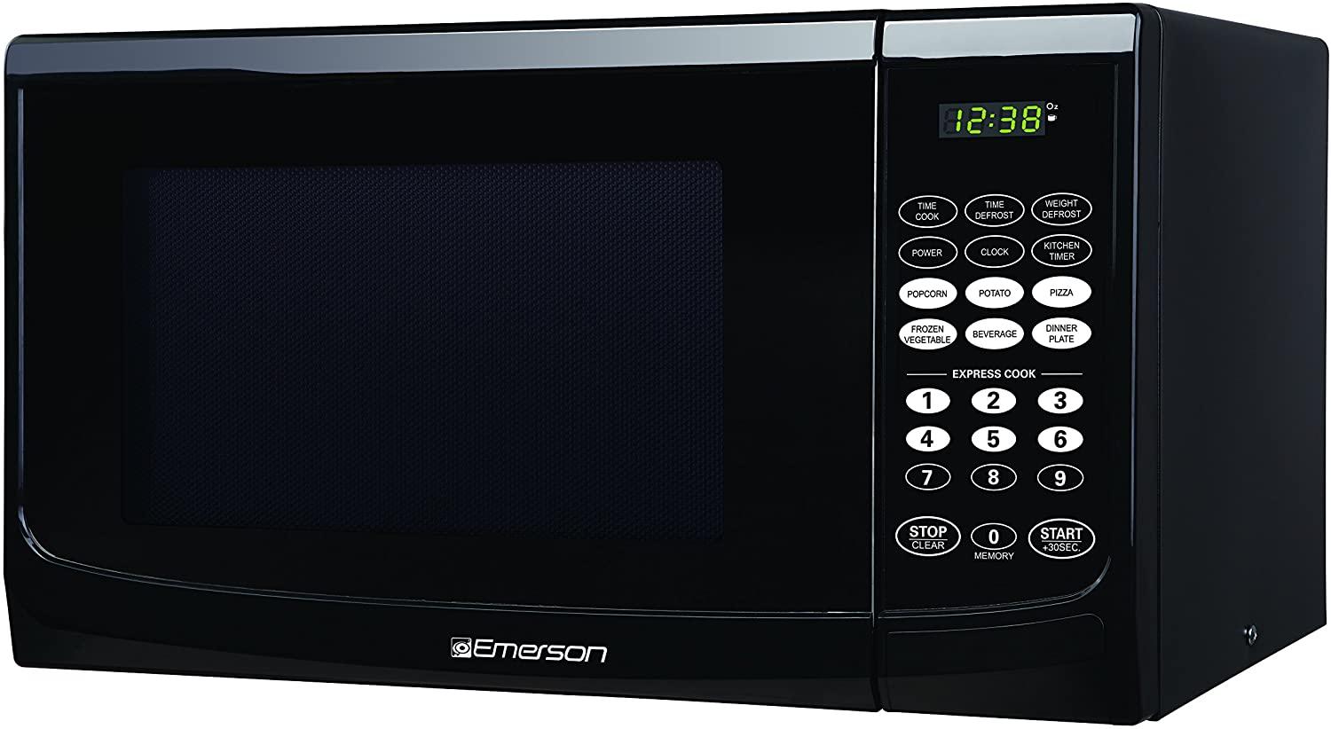 Emerson 0.9 CU. FT. 900 Watt, Touch Control, Black Microwave Oven, MW9255B