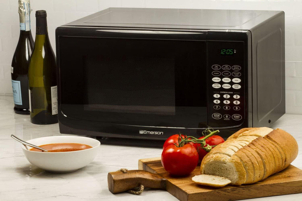 Emerson 0.9 CU. FT. 900 Watt, Touch Control, Black Microwave Oven, MW9255B