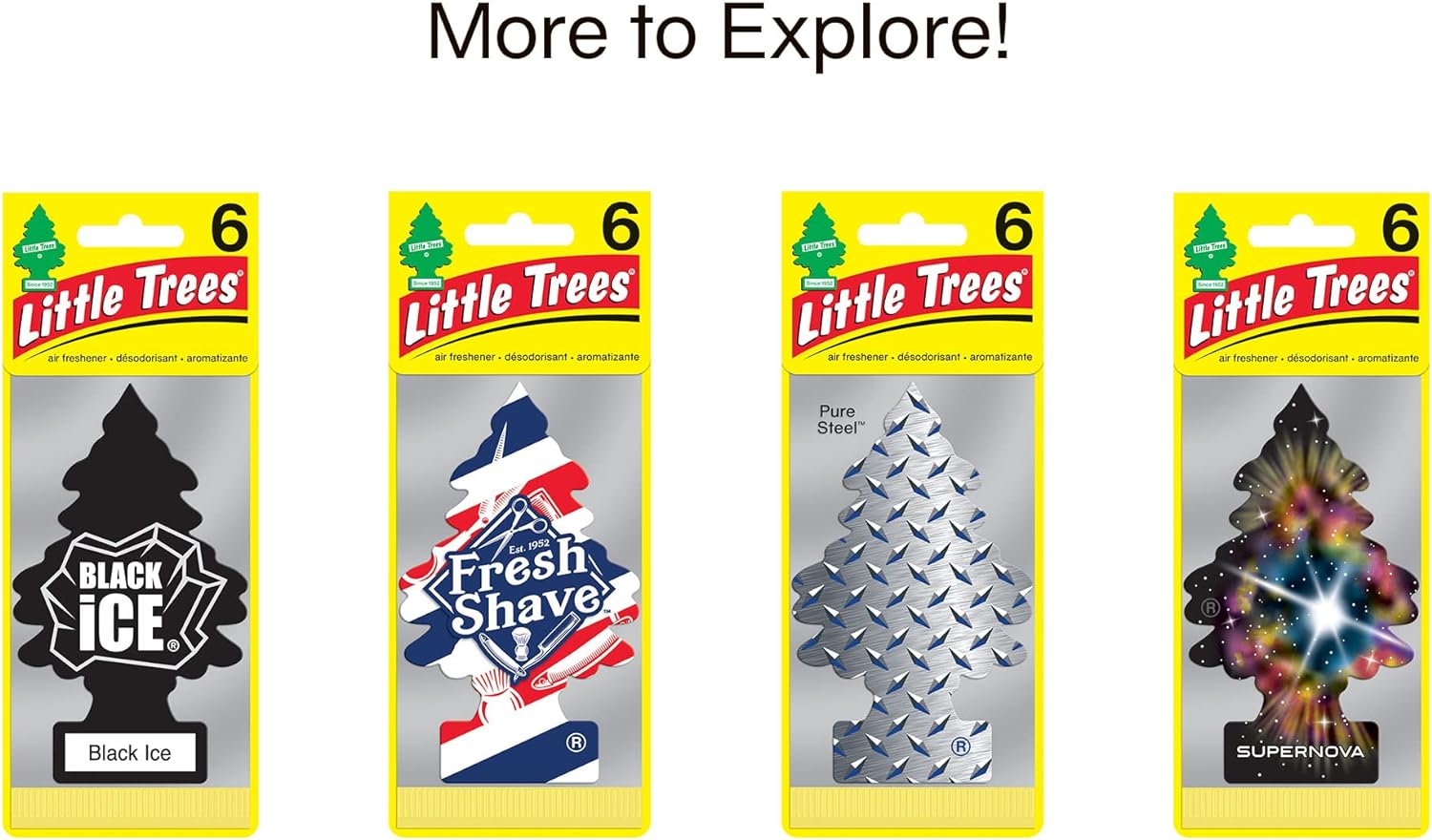 LITTLE TREES Air Fresheners Car Air Freshener. Hanging Tree Provides Long Lasting Scent for Auto or Home. Rose Thorn, 24 Air Fresheners