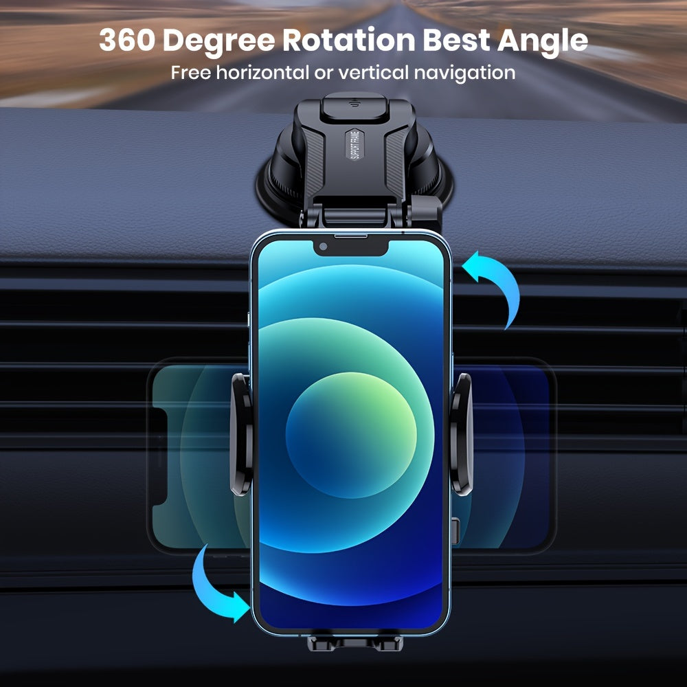 Car Phone Holder Mount , Upgraded HandsStand, Phone Holder For Car Dashboard, Compatible With  Samsung Android