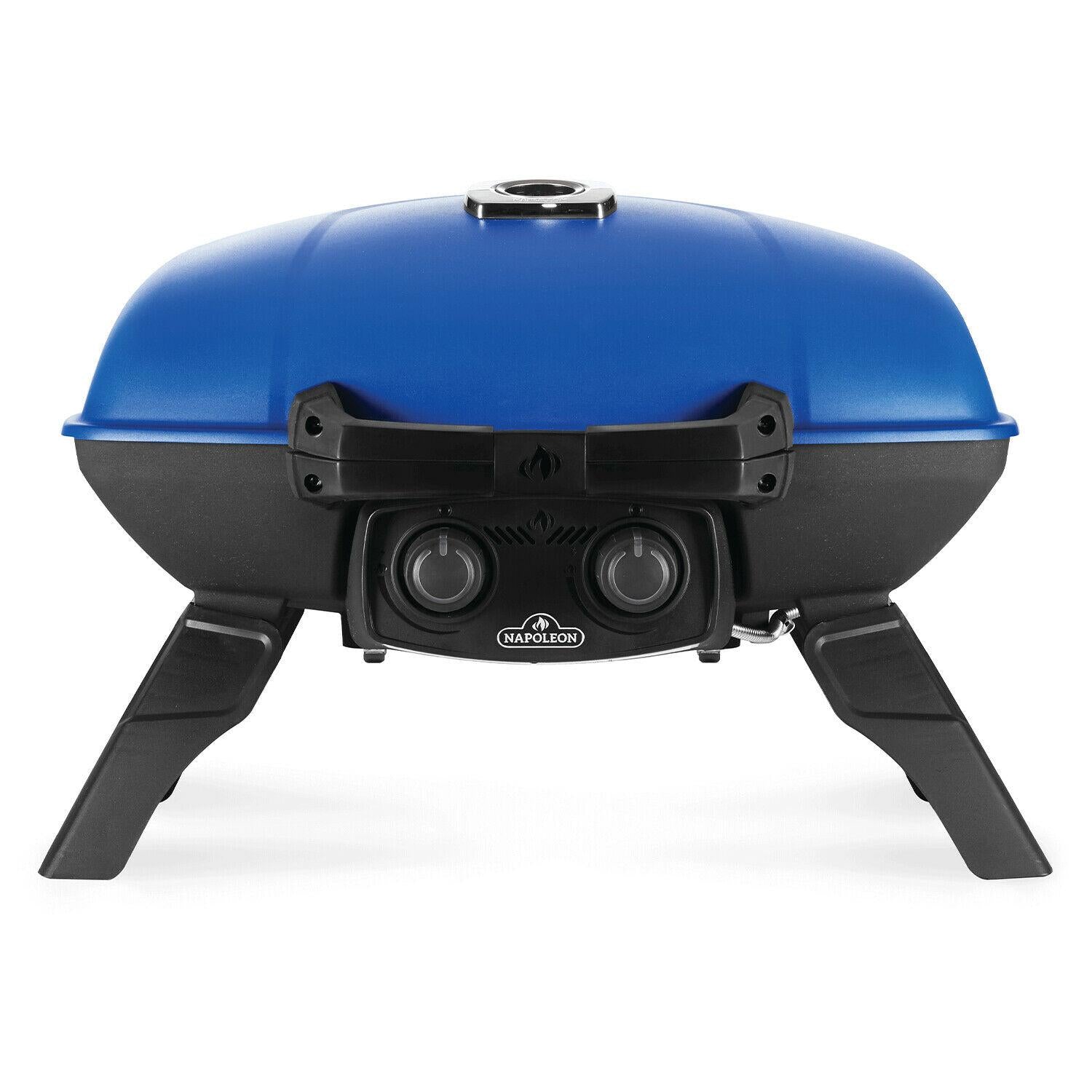 TQ285-BL-1TravelQ Portable Compact Outdoor Propane Gas Grill, Blue