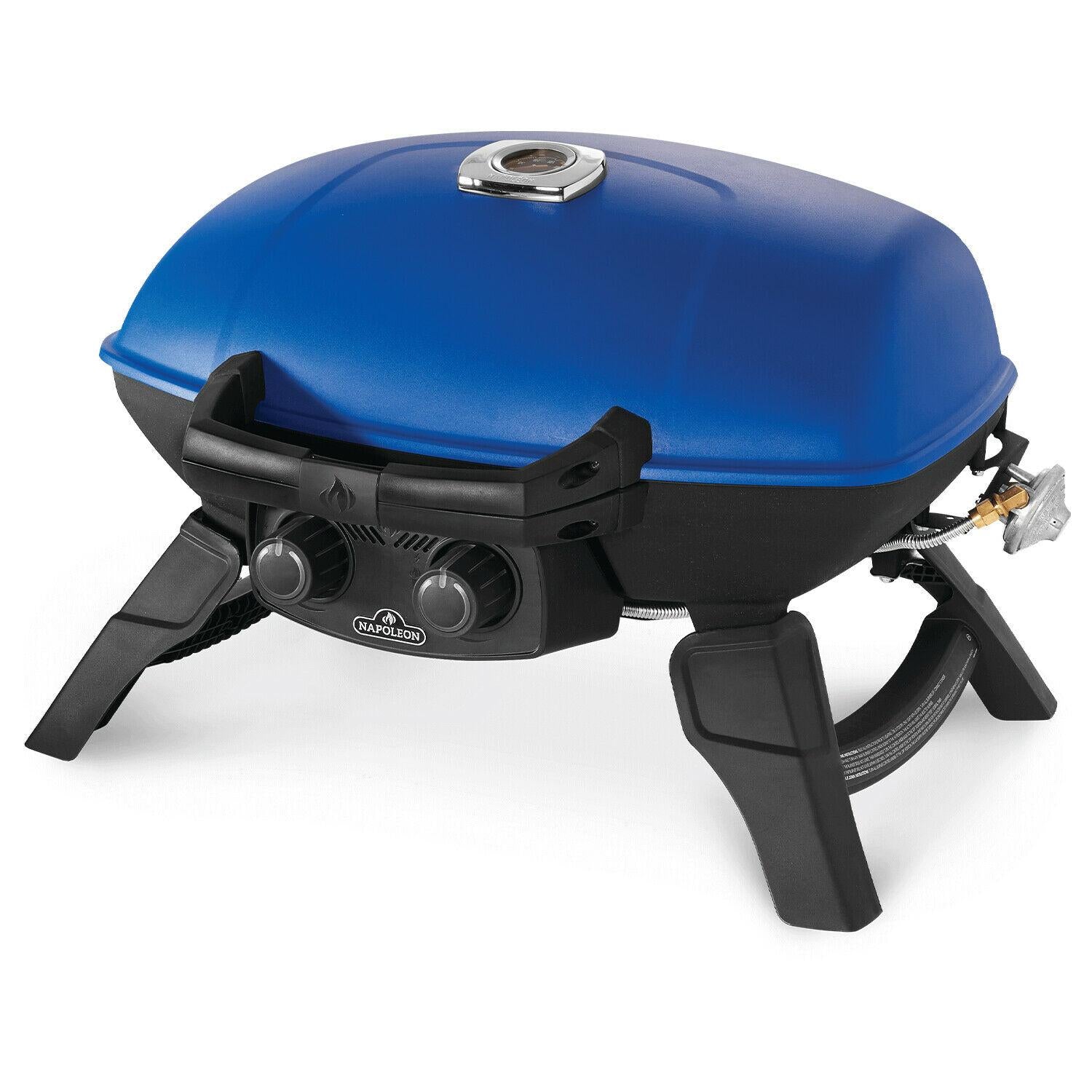 TQ285-BL-1TravelQ Portable Compact Outdoor Propane Gas Grill, Blue