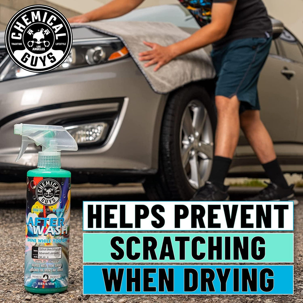 Chemical Guys CWS_402A Car Wash, Dry &amp; Shine Bundle - Mr. Pink Foaming Car Wash Soap, 128 fl oz (1 Gal) + After Wash Gloss Boosting Drying Aid (16 fl oz) (2 Items) For Cars, Trucks, SUVs, RVs &amp; More