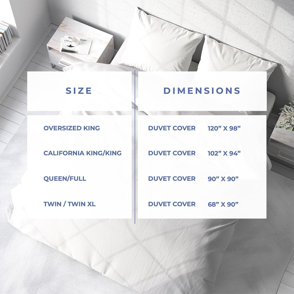 Kotton Culture Oversized King Duvet Cover Egyptian Cotton Premium Breathable All Season Comforter Cover 120 X 98 Inches with Zipper Closure &amp; Corner Ties 600 TC Soft (Oversized King, White)