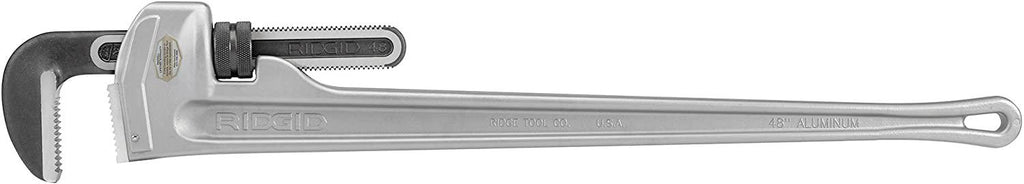RIDGID 31115 Model 848 Aluminum Straight Pipe Wrench, 48-inch Plumbing Wrench