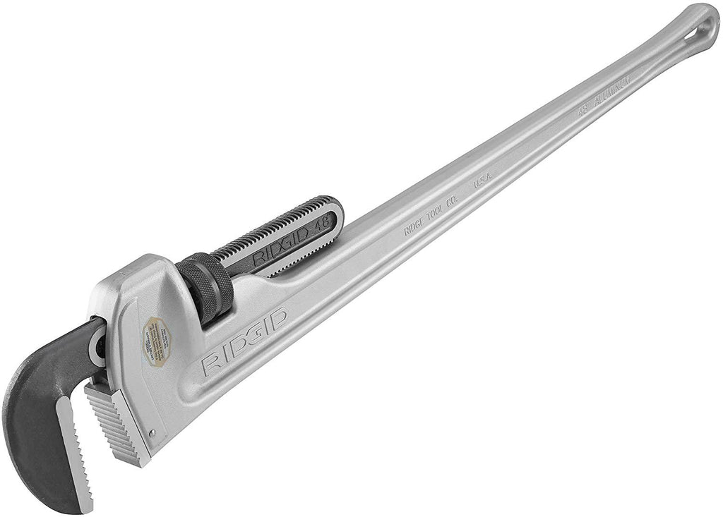 RIDGID 31115 Model 848 Aluminum Straight Pipe Wrench, 48-inch Plumbing Wrench