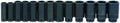 Williams WS-14-19RC 19-Piece 1/2-Inch Drive Deep 6 Point Impact Socket Set