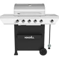 5-Burner Propane Gas Grill  Steel with Side Burner and Condiment Rack