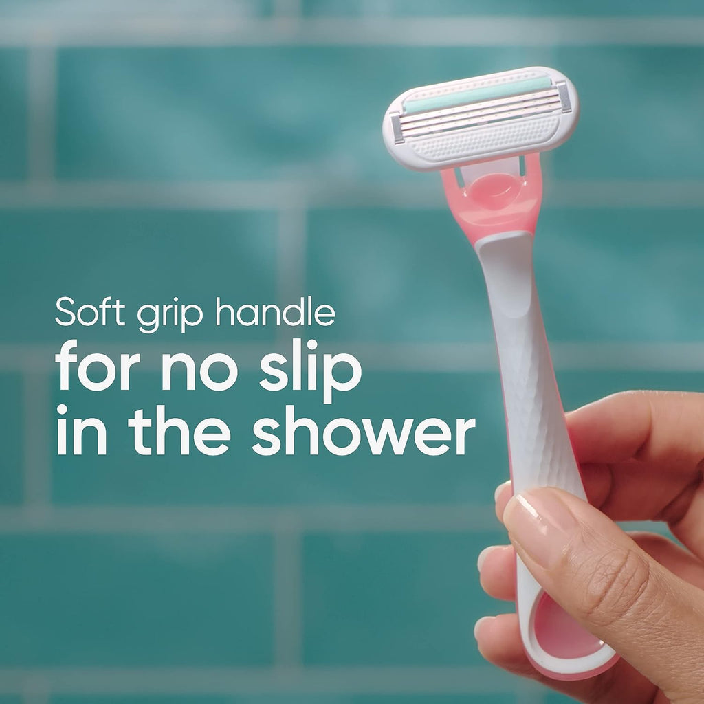 Gillette Venus Sensitive Women's Disposable Razors - Single Package of 3 Razors (Packaging May Vary)