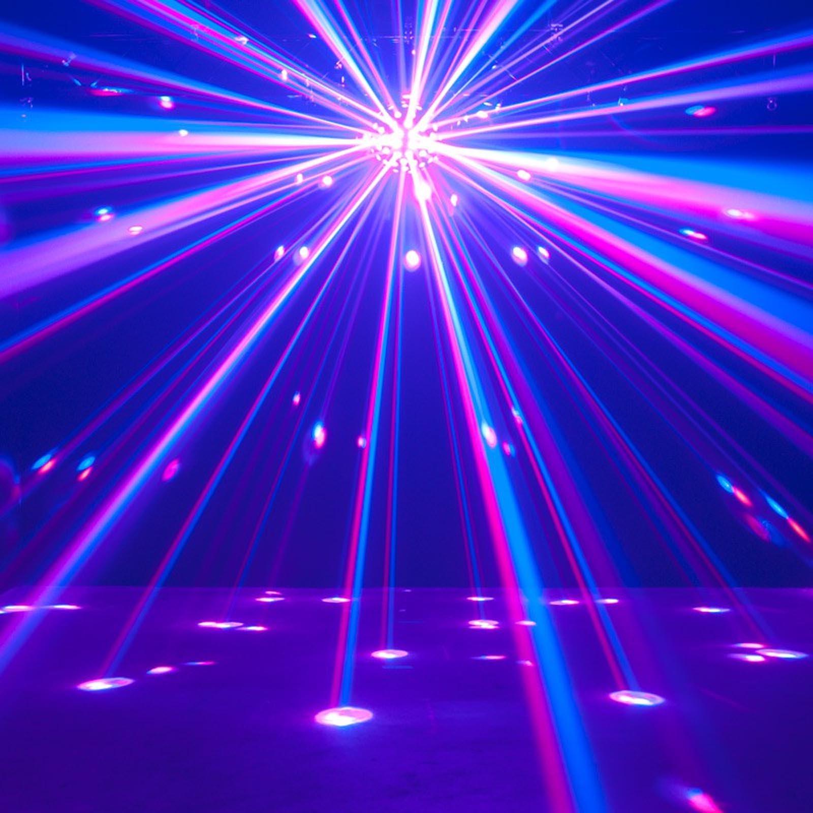 American DJ Starburst HEX LED Sphere Light and Hurricane 700 Fog Machine