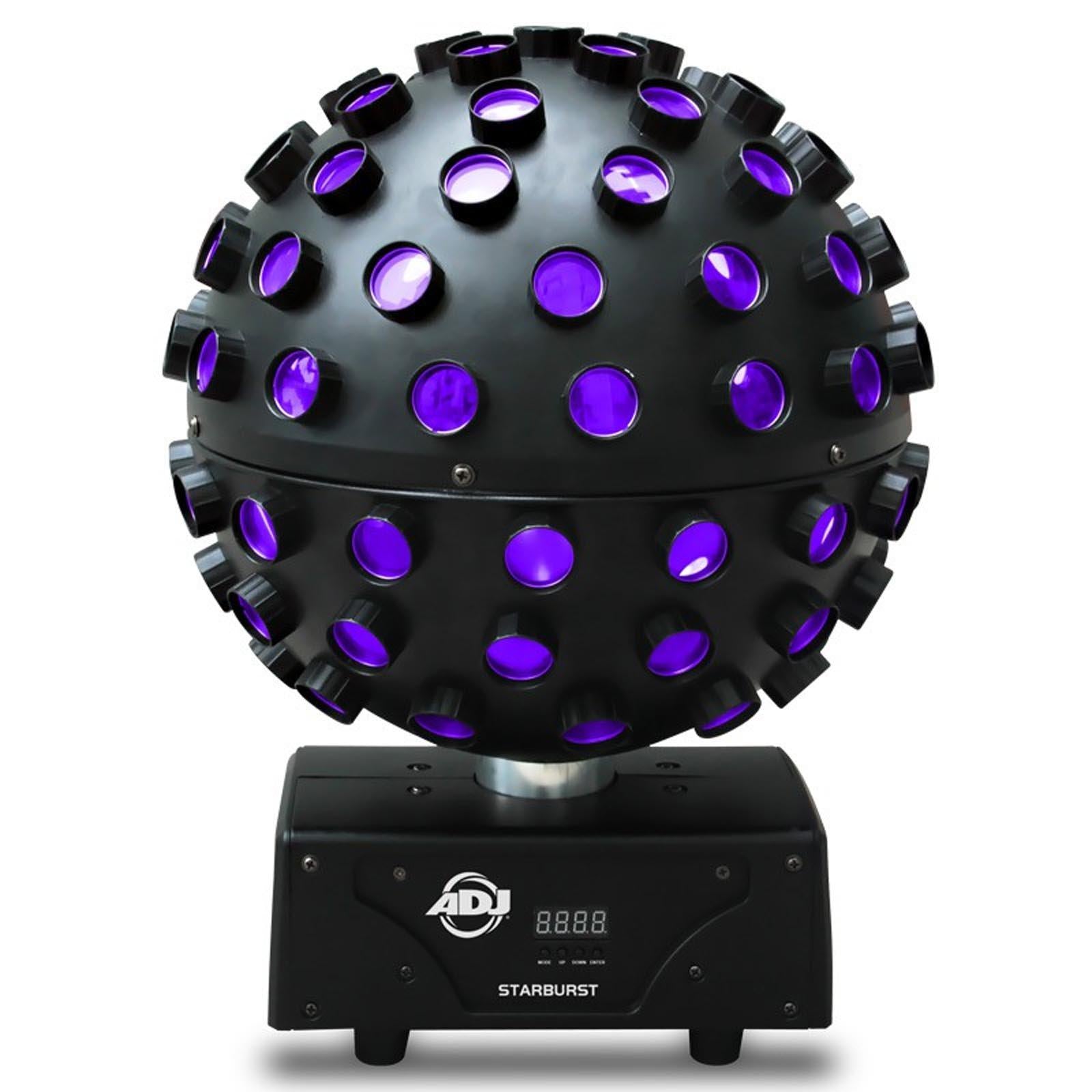 American DJ Starburst HEX LED Sphere Light and Hurricane 700 Fog Machine