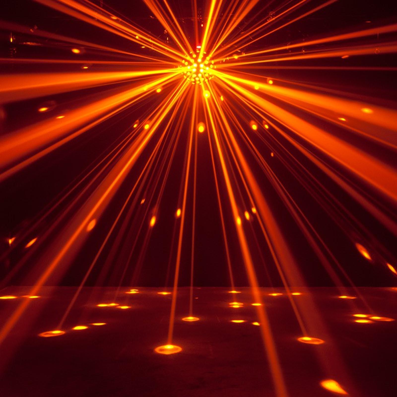 American DJ Starburst HEX LED Sphere Light and Hurricane 700 Fog Machine