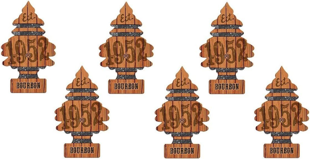 Little Trees Car Air Freshener 6-Pack (Bourbon)