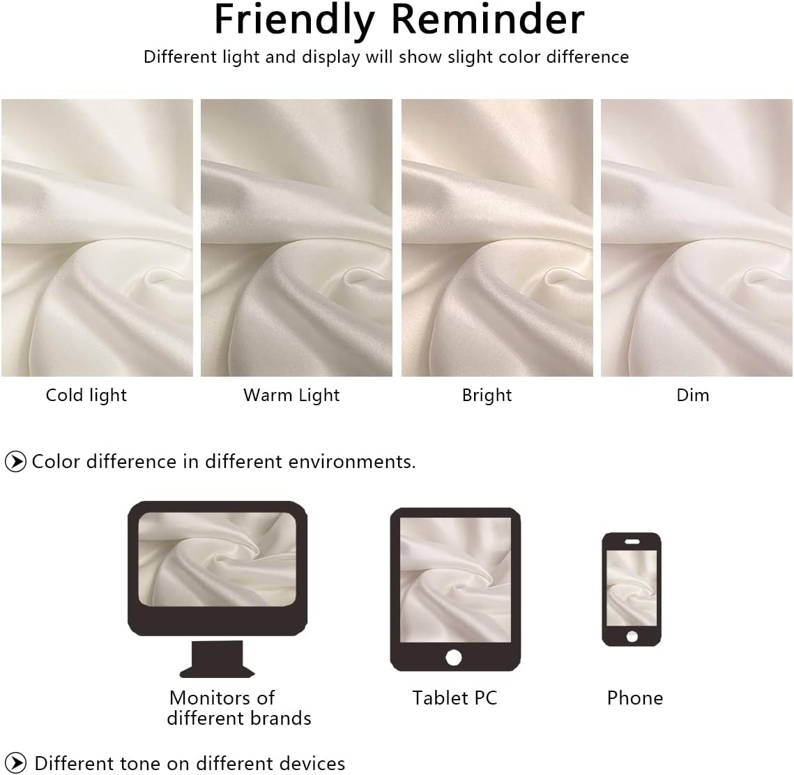 Silk Pillowcase for Hair and Skin, Mulberry Silk Pillow Cases Standard Size, Anti Acne Cooling Sleep Both Sides Natural Silk Satin Pillow Case Covers with Hidden Zipper, Gifts for Women Men, White