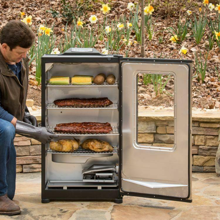 40-Inch Bluetooth Digital Electric Smoker in  Steel