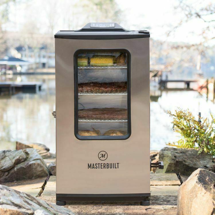 40-Inch Bluetooth Digital Electric Smoker in  Steel