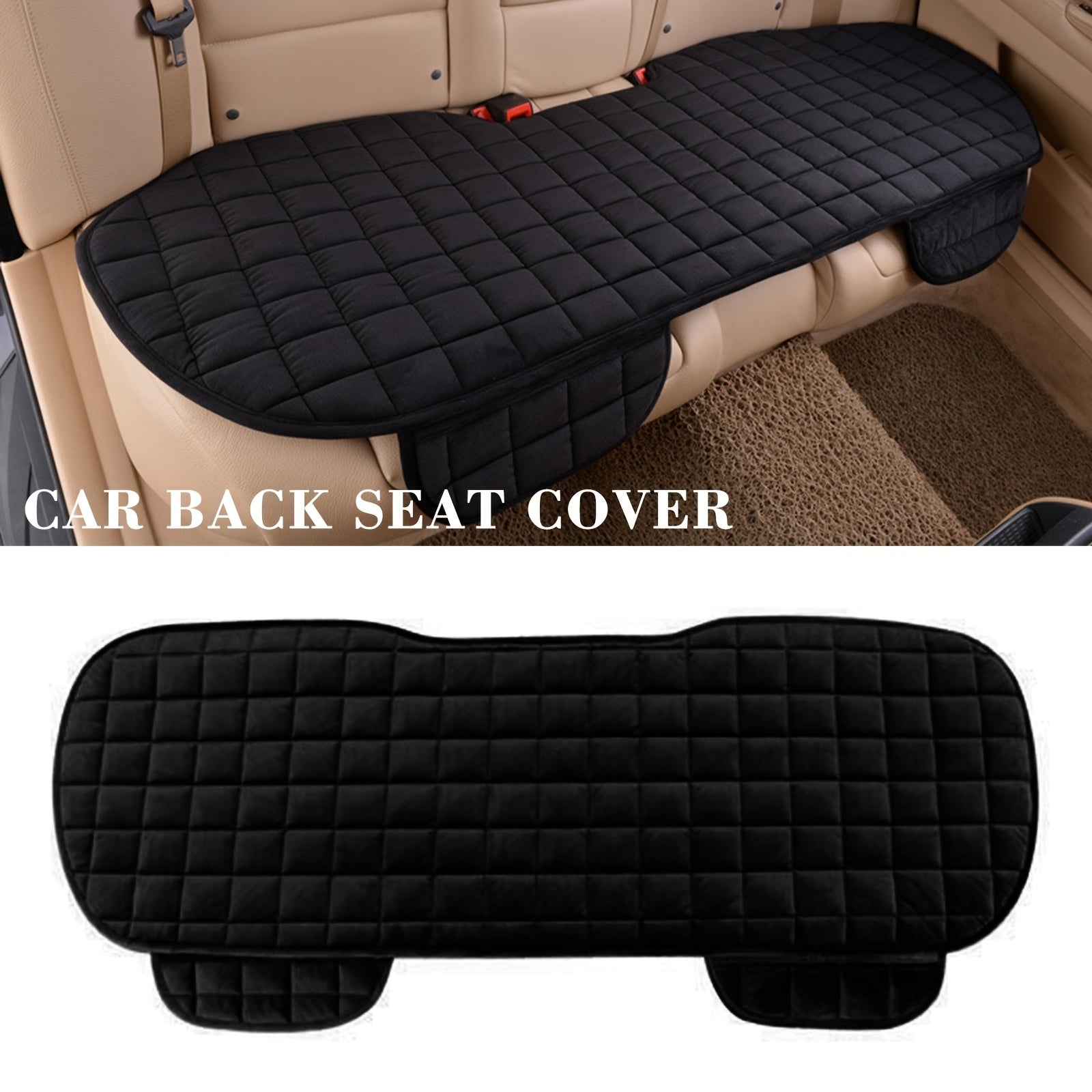 Car Seat Cover Rear Cushion FlocCloth Universal Auto Van Protector Car Seat Cushion Rear Seat Cushion