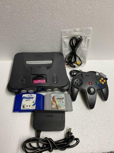 n64 nus-001  64 bundle controller cords 2 games