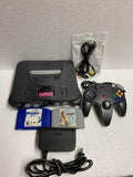 n64 nus-001  64 bundle controller cords 2 games
