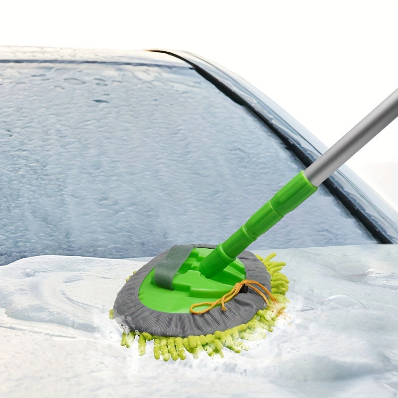 1pc Microfiber Car Wash Brush Mop Kit, Mitt SponWith Long Handle Car Cleaning Supplies Kit Duster Washing Car Tools Accessories For Car RV Truck