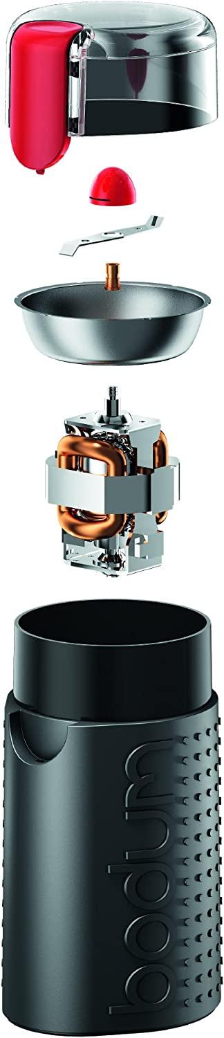 Bodum Bistro Electric Coffee Grinder, Matte Chrome