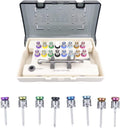 Universal Implant Repair Tool Kit with 16pcs Screwdrivers Colorful Prosthetic Kit Torque Wrench