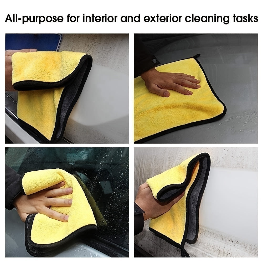 3/5/10 Pcs Extra Soft Car Wash Microfiber Towel Car Cleaning Drying Cloth Home Kitchen Rag Dishwashing Towel 30*30cm(11.8*11.8 Inch),Brighter Colors