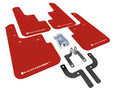 Rally Armor UR Red Mud Flaps w/ White Logo - 10+ Outlander Sport / ASX / RVR