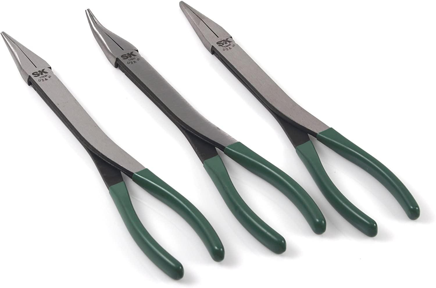 SK Hand Tool 17843 Extra Long Reach Pliers Set, 3-Piece