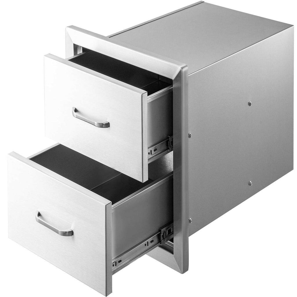 Steel Outdoor Kitchen Drawers Outdoor 14 x 21 x 21 in for BBQ