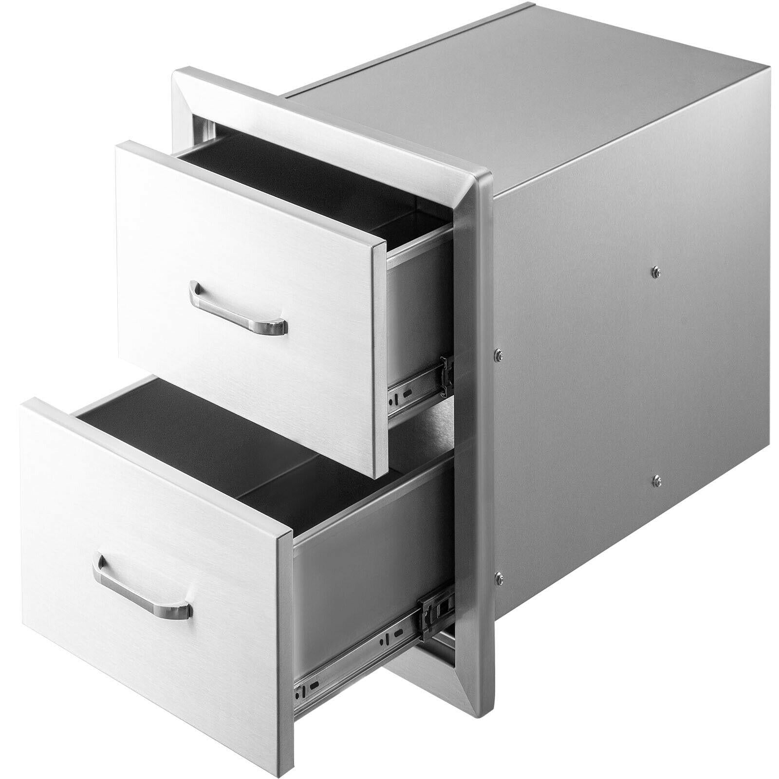 Steel Outdoor Kitchen Drawers Outdoor 14 x 21 x 21 in for BBQ