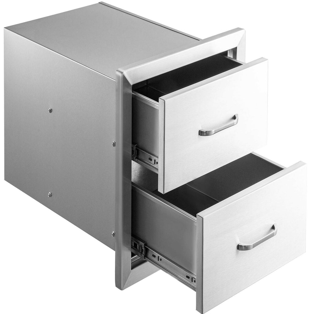 Steel Outdoor Kitchen Drawers Outdoor 14 x 21 x 21 in for BBQ