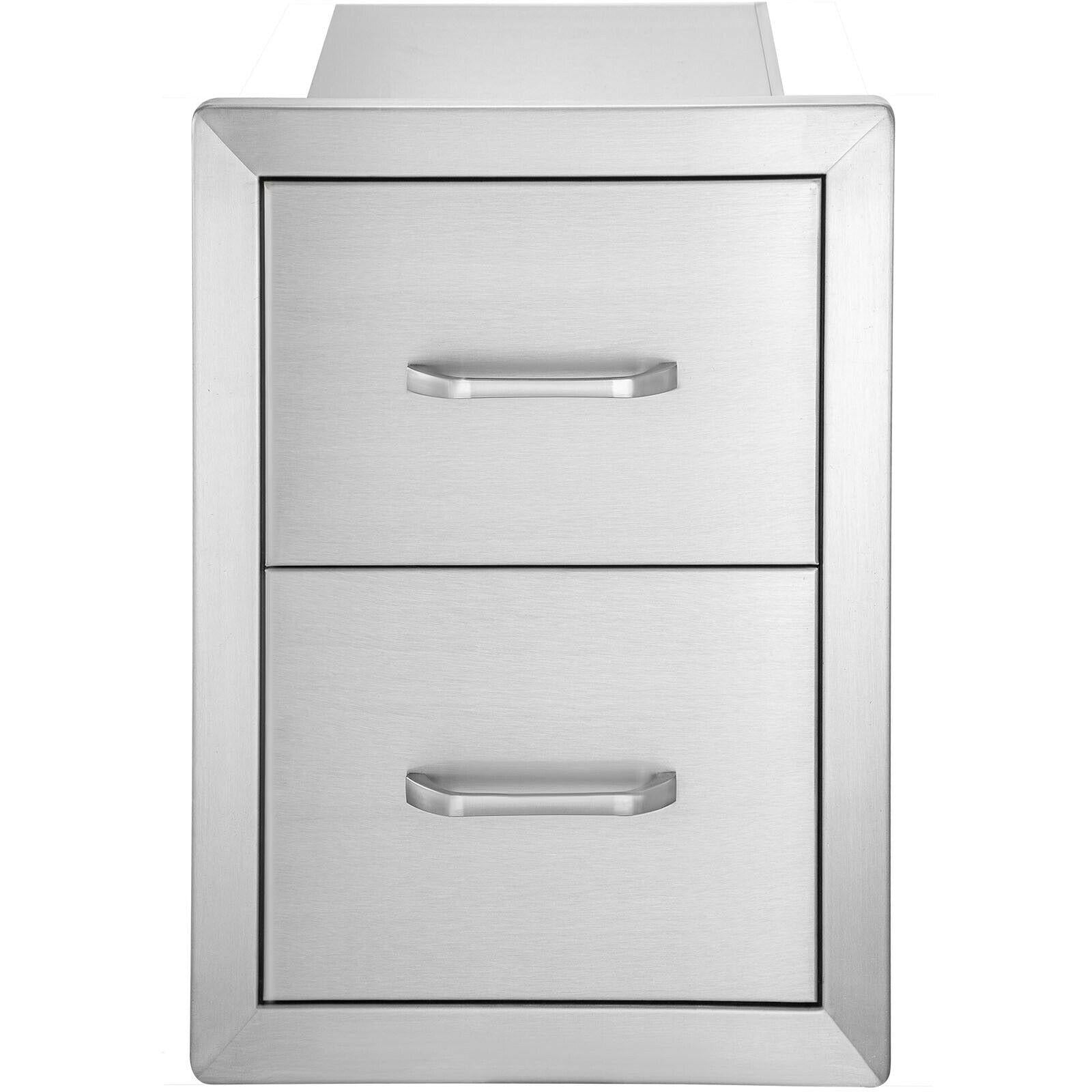 Steel Outdoor Kitchen Drawers Outdoor 14 x 21 x 21 in for BBQ