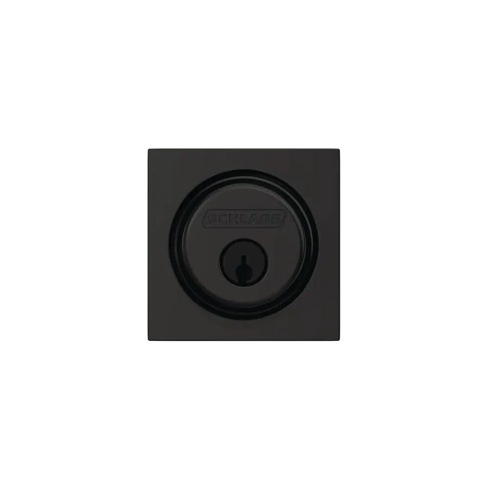 Collins Matte Black Single Cylinder Deadbolt