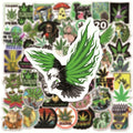 100pcs Leaves Stickers For Water Bottles, Vinyl Waterproof Stickers For Laptop, Skateboard, Computer,  Bike Stickers For Teens Kids Girls Adults