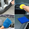 26Pcs Car Detailing Brush Set, Car Detailing Kit, Car Drill Brush/Wheel Brushes/Air Vent Brush/Buffing SponPads Kit/Washing Mitt/Cleaning Cloth