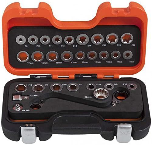 Bahco 1320Srm/S29 Dbl Flat S-Gear Wrench Set (29-Piece)
