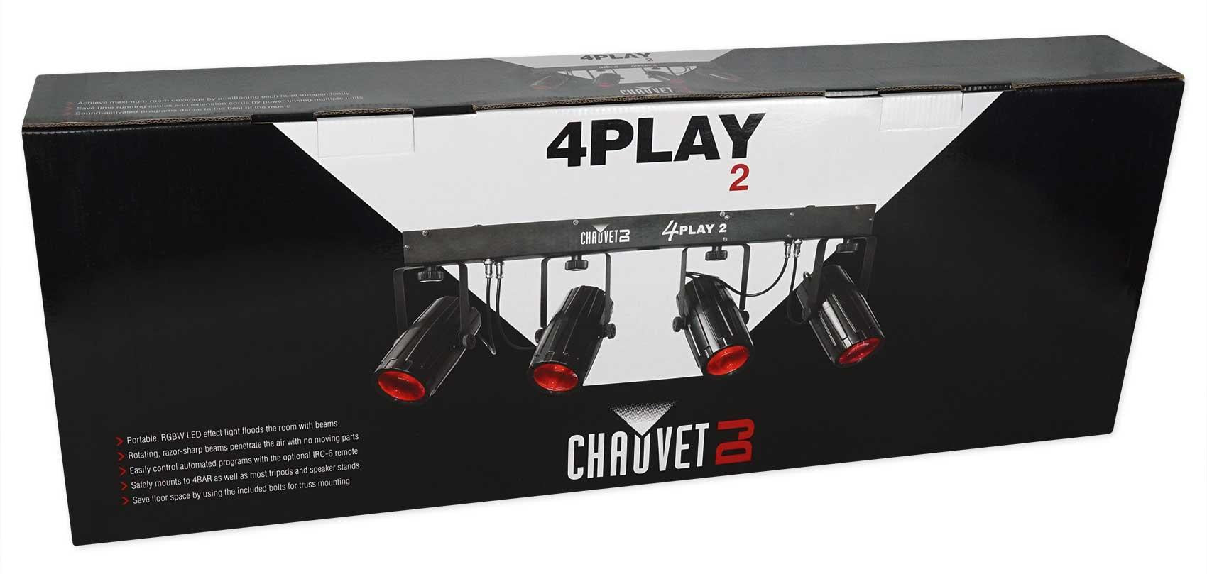 Chauvet DJ 4PLAY 2 RGBW DMX Light Bar Beam Effect System +Bag and Fog Machine 4PLAY2