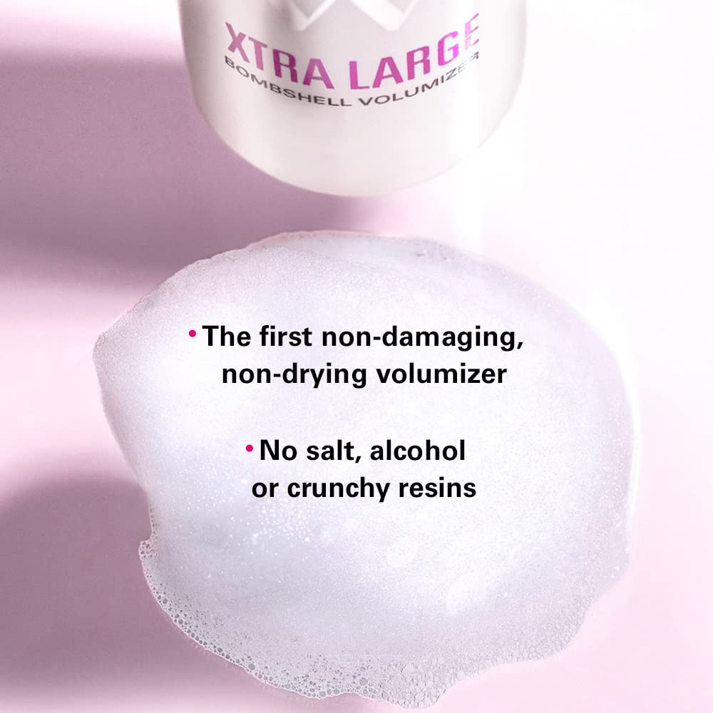 Color Wow Xtra Large Bombshell Volumizer – Brand new alcohol free volumizing technology; weightless, non drying, non dulling; instantly thickens fine, flat hair; last for days