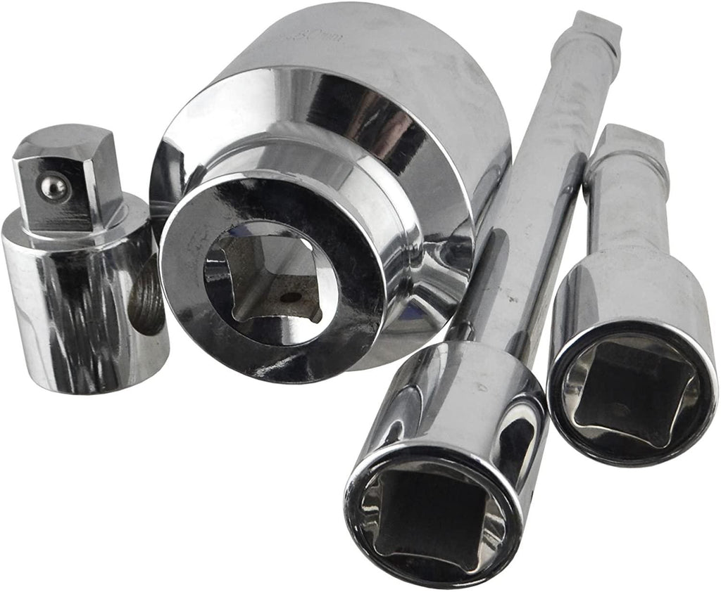 AB Tools-US Pro 1" Drive Metric Socket and Accessory Set Kit 36mm - 80mm 6 Sided 21pc