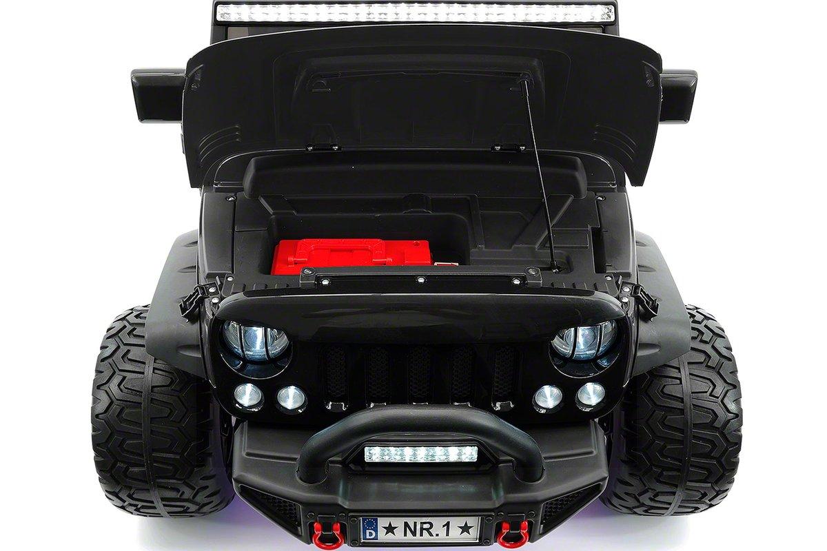 CarZ4KidS 12 Volt Explorer Truck Battery Powered Led Wheels 2 Seater Children Ride On Toy Car For Kids Leather Seat MP3 Music Player with FM Radio Bluetooth R/C Parental Remote | RED