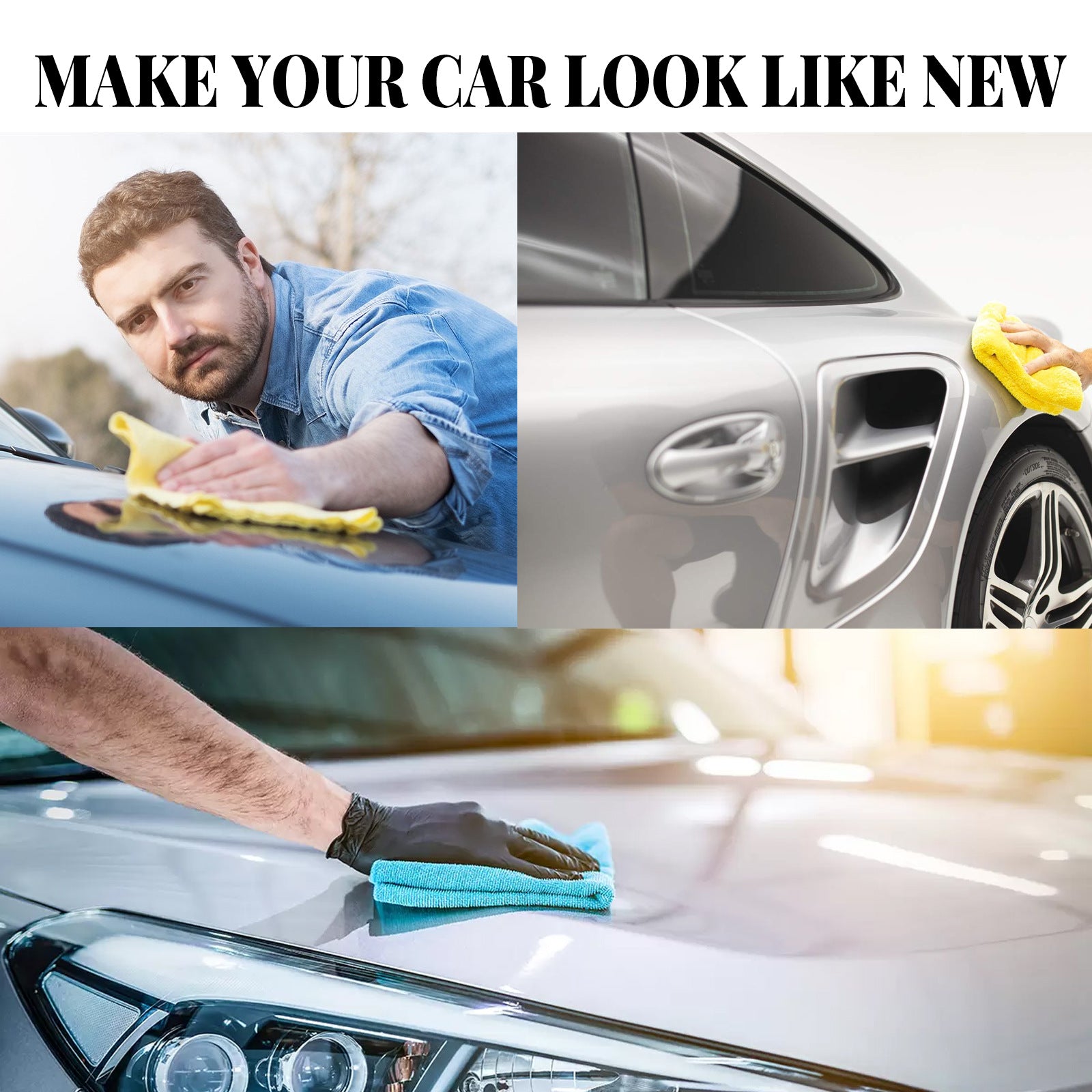 Car Paint Scratch Repair Set, Wax Polishing Scratch Remover Car Polish Cleaning Tool For Care Styling Protection Kit