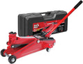 BIG RED T825013S1 Torin Hydraulic Trolley Floor Service/Floor with Blow Mold Carrying StoraCase, 2.5 Ton (5,000 lb) Capacity, Red